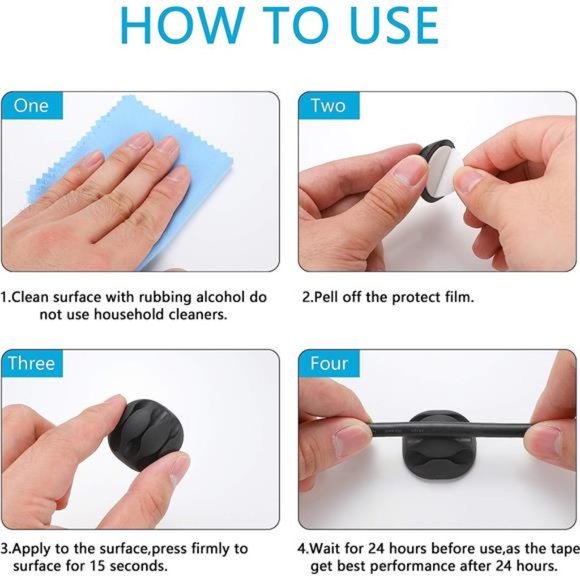 173 Pcs Cable Management Organizer Kit, Include 4 Cable Sleeve Split - Picture 2 of 7